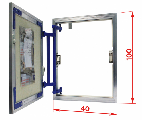 Сантехнические люки под плитку серии AL-KR 100x40 см Люкер, ревизионные сантехнические люки